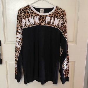 Victoria Secret Pink Long Sleeve Campus Tee